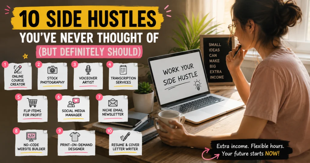 10 Side Hustles You've Never Thought Of (But Definitely Should)