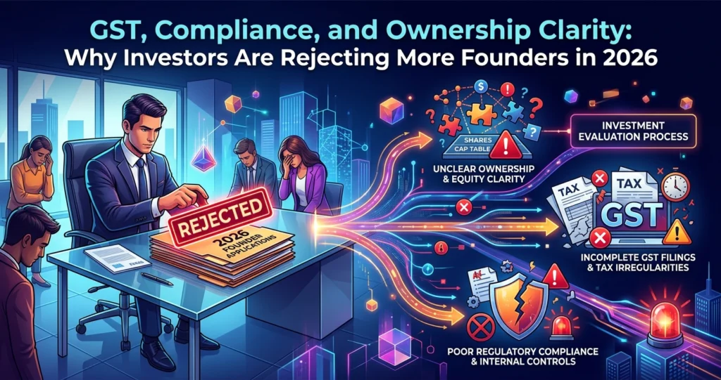 GST, Compliance, and Ownership Clarity: Why Investors Are Rejecting More Founders in 2026